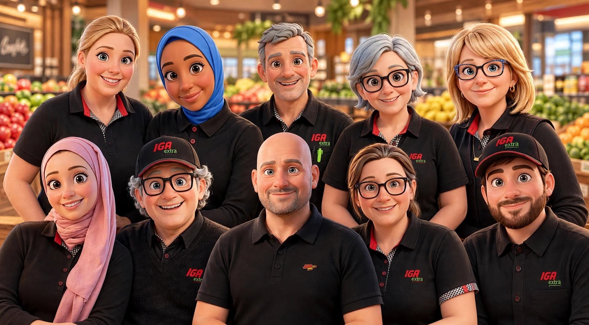 Illustration de l’équipe IGA Famille Benoit