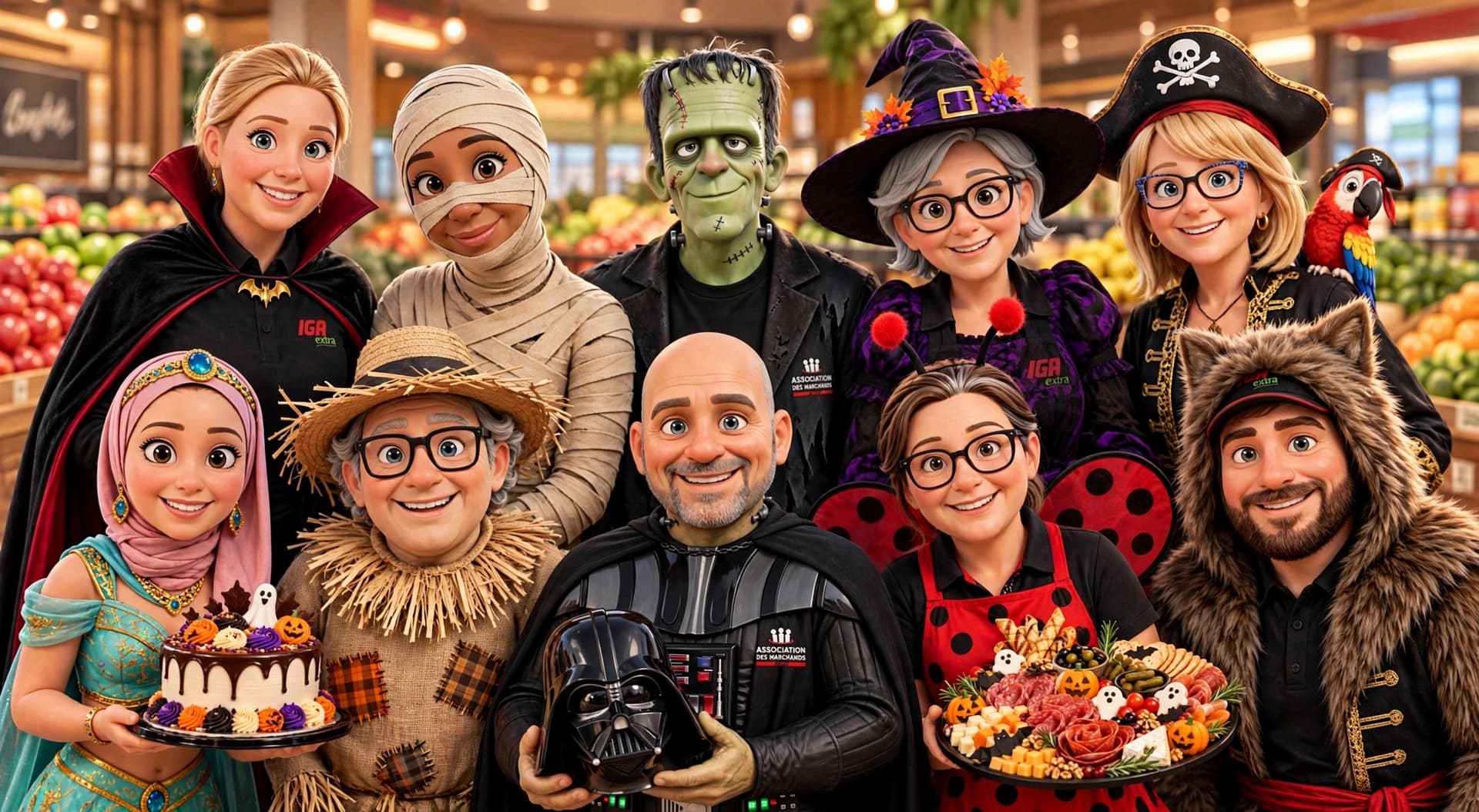 Illustration de l’équipe IGA Famille Benoit